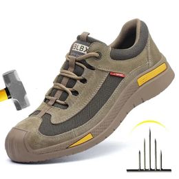 Boots Work Sneakers Steel Toe Shoes Men Safety PunctureProof Fashion Indestructible Footwear Security 231108