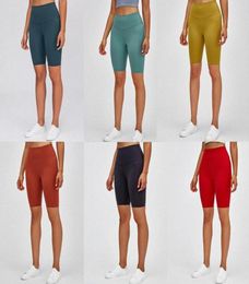 2021 leggings fitness yoga women shorts designer womens workout gym wear 32 68 solid Colour sports elastic lady overall tights shor7681825