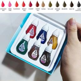 Tattoo Inks 3ml Kit Professional Supply 6Pcs Pigment Mixing Colour Natural Plant Ink Set Art Supplies