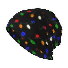 Berets Traditional Multi C9 Christmas Lights Knit Hat Anime Sun For Children Hats Woman Men's