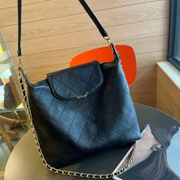 19 Series Designer Womens Shoulder Bag 29cm Leather Rhomboid Black Gold Flip Luxury Handbag Matelasse Underarm Bag Crossbody Bag Airport Bag Hobo Shopping Bags