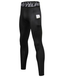 Man Compression Pants pocket Running Pants Men Training Fitness Sports Leggings Gym Jogging Pants Male Sportswear Yoga Bottoms2259679