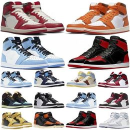 jumpman 1s basketball shoes 1 high low lost and found mid Skyline Vintage UNC Grey Lucky Green Light Fusion Red Concord Black Phantom