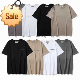 *Polos Top Craftsmanship Ess Mens t Shirts Men Women Designer Tshirt Street Fog Short Sleeve Fg Tees 1977 Cotton Stereo Printing Polos Shirt 3-1.