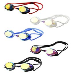 Goggles Professional Swimming Goggles for Competition Anti-fogging Water-proof Leak-proof Plating Adult Pool Goggles for Women and Men P230408