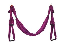 2018 High Strength Hammock Inversion Trapeze Anti-Gravity Aerial Traction Yoga Gym Swing Hanging With 6 Colors269d5662125