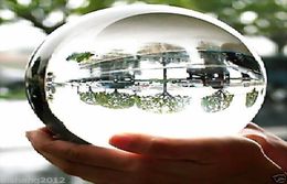 VERY BEAUTIFUL ASIAN QUARTZ Clear Crystal Ball Sphere 100mm stand7519602