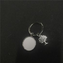 sublimation blank flower keychains heat transfer printing blank diy materials factory price