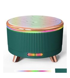 Aromatherapy Trasonic Hine Wood Grain Household Mini 500Ml Humidifier Desktop High Capacity Essential Oil Diffuser Drop Delivery H9306846