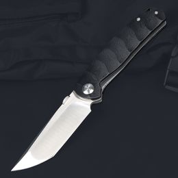 M7769 Folding Knife D2 Satin Tanto Blade G10 Handle Outdoor Camping Hiking Ball Bearing EDC Pocket Folder Knives