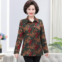 Women's Blouses Autumn Winter Warm Fleece Women Plus Velvet Thick Printing Long Sleeve Shirts Ladies Tops Casual Female Button Up Shirt