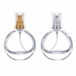 100pcs/lot 25ml Glass Perfume Bottle Perfume Spray Bottle Clear Cosmetic Bottles Empty Parfum Packaging Bottle