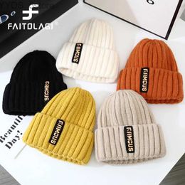 Beanie/Skull Caps Soft Woollen Knitted Hat For Men Women Solid Colour Beanies Autumn Winter Warm Skullies Cap Crochet Bonnet Unisex Skullcaps gorra YQ231108