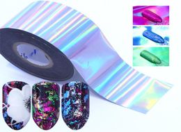 7pcs Holographic Nail Foil Colourful Transfer Stickers Starry Decals Sliders for Nail Art Decoration Tips Manicure Tools BEA071765244