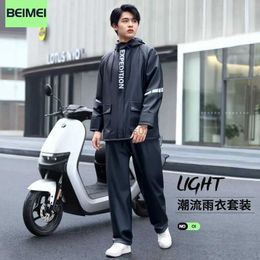 Rain Wear Pvc Split Raincoat Rain Pants Suit Waterproof Motorcycle Special Suit Women Raincoat Men Outdoor Travel Wholesale zln231109