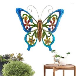 Garden Decorations Metal Butterfly Wall Decor Simulation Ornament Art Hanging Pendant For Indoor Outdoor