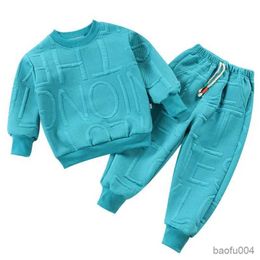Clothing Sets Boys 2Pcs Baby Girls Kids Casual Clothing Sets Baby Kids Sports Unisex Letter Pants Outfits 1-7 Children