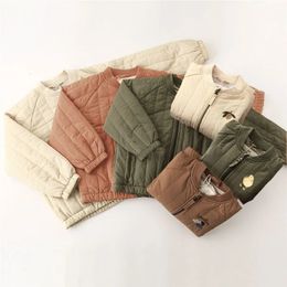 Jackets Children 's Jcket for Boy Girl's Coat Winter Autumn Fleece Cotton Children을위한 따뜻한 야외 옷 231109