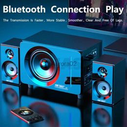Computer Speakers 5.5 Inch Bluetooth 5.0 Sound Box Active Subwoofer Stereo Speaker 2.1 Computer Speaker Home Theatre Sound System Audio Set 4 YQ231103