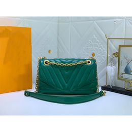 NEW WAVE chain bag V-joint designer bag leather handbag clutch handbags Counter same style shoulder crossbody package Totes bag