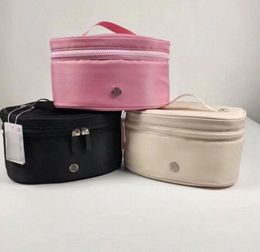 Designer Lulu Oval Top Access cosmetic bags makeup bag pouch 3.5L lululemens womens Stuff Sacks Clutch Bag mirror mens pochette nylon tote t7oV#SDD