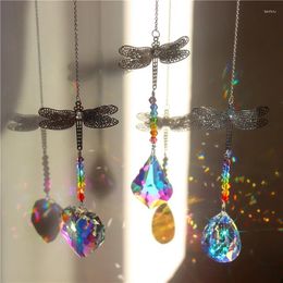 Garden Decorations 1pcs Handmade Butterfly Suncatcher Crystal Ball Window Hanging Ornament Home Wedding Decor