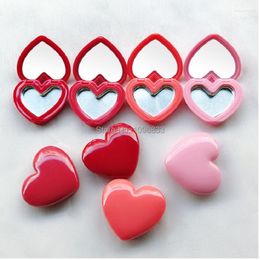 Storage Bottles 20pcs Heart Love Lipstick Pallet Rouge Case Eyeshadow Compact DIY Lip Beauty Box Empty Cosmetics Package Container Aluminium