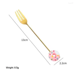 Dinnerware Sets Candy Scoop 430 Stainless Functional And Practical Cute Full Of Fun Round Smooth Durable Cartoon Fruit Fork