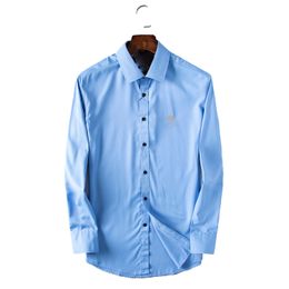 Men's top designer band shirts, embroidered printed long-sleeved shirts, luxury boutique prices are reasonable, the size to the actual size.