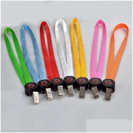 Novelty Lighting Led Light Up Lanyard Key Chain Id Keys Holder 3 Modes Flashing Hanging Rope 7 Colours Drop Delivery Lights Dhhnw 12 LL