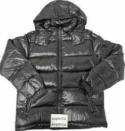 Mens Black Puffer Down Parkas Clothes Padded Quality Keep Warm Cold Protection Badge Plus Size White Duck Coat Oversized Athleisure M877