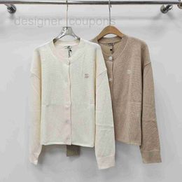 Women's Sweaters designer luxury Nanyou Clothing MM Miao Family Knitwear Early Autumn New Cardigan Thin Sweater Letter Embroidered Coat FF0E