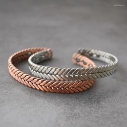 Bangle Vintage Twisted Copper Bracelets Men Health Energy Magnetic Bracelet Benefits Adjustable Cuff Arthritis Pain Relief