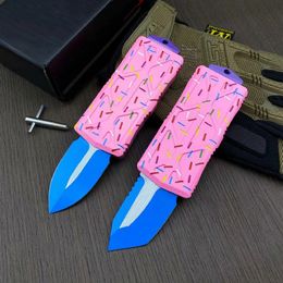 Special Offer Mini Small Auto Tactical Knife D2 Titanium Coating Blade CNC 6061-T6 Handle EDC Pocket Gift Knives With Retail Box
