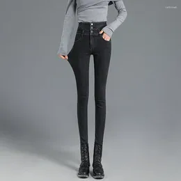 Women's Jeans High Waist S Pants For Women Skinny Trousers With Pockets Slim Fit Vintage A Chic And Elegant Loosefit Fitted Z