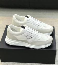 2024 Casual-style Runner Prax 01 Sports Shoes Men's Re-Nylon Technical Fabric Leisure Flats Rubber Luxury Designer Lug Sole Party Wedding Sneakers Shoe With Box