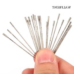 Freeshipping 20pcs/Lot*10 Diamond Coated Lapidary Drill Bit Needle For Jewelry Agate Grinding Drilling Hole Cutter Carving Tools Set Jsohp