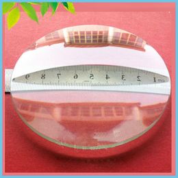 Freeshipping 2 PCS 100mm Double Convex Lens Optical Glass Focal Length Large Magnifying Glass Lens Kbjvr