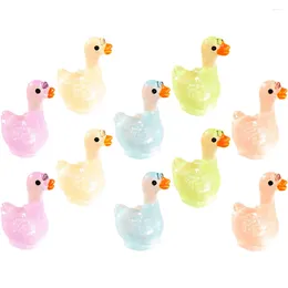 Garden Decorations Mini Duck Decor Ornament Resin Statue Miniature Figurines Ducks Tiny Crafts