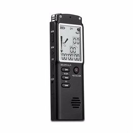 Freeshipping Mini T60 16GB Professional Voice Recording Device Time Display Large Screen Digital Voice Audio Recorder Dictaphone MP3 Pl Fqtu