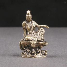 Garden Decorations Decor Avalokitesvara Shaped Figurine Room Statue Quan Yin Brass Statues Desk Figurines Craft Outdoor