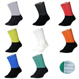 Sports Socks Silicone Anti Slip Seamless Cycling Functional Fiber Men Women Bicycle Bike Compression Outdoor Running Sport