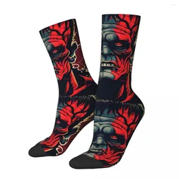 Men's Socks Hip Hop Funny Vintage Frankenstein Horror Film Street Style Seamless Crew Sock Gift Pattern Printed