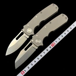 Andrew Demko Shark Cub Deep Carry Cuscinetto in ceramica Manico in titanio Mark S35VN Tasca pieghevole Tattico Caccia da campeggio Coltello strumento EDC