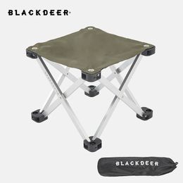 Camp Furniture Blackdeer Portable Folding Camping Chair Foldable Stool Black Small Aluminium Oxford Seat Outdoor for Fishing hiking Travel 231101