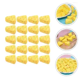 Party Decoration 50 Pcs Simulation Cake Fake Cheese Cakes Cheddar Mini Food Cheesecake Dessert Decors Toy Room