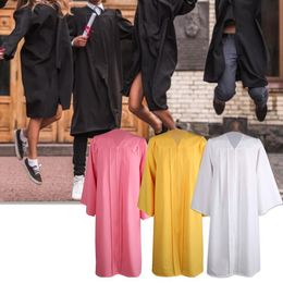 Sukienki chrzestne Czarna suknia ukończenia studiów i frędzlowe zestawy nakrycia doktoranckiego Bachelor Cloak Szata szlafroków Cosplay Cosplay na ceremonię ukończenia 230408
