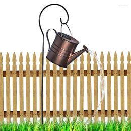 Garden Decorations Solar Kettle Shower Light Wrought Iron Watering Can Waterproof LED Lights String Fairy-tale Decorati