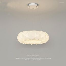 Chandeliers Nordic Bedroom Room Simple Modern Led Ceiling Lights Creative Geometric Girl Children's Living Hanging Light