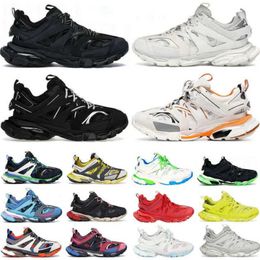 Casual Fashion Brand Shoesdesigner Womens Mens Shoes Track 3 3.0 Sneakers Luxury Trainers Triple Black White Pink Blue Orange Yellow Green T.s. Gomma t